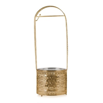 Δοχείο για Κάρβουνα Ναργιλέ Μεσαίο Χρυσό